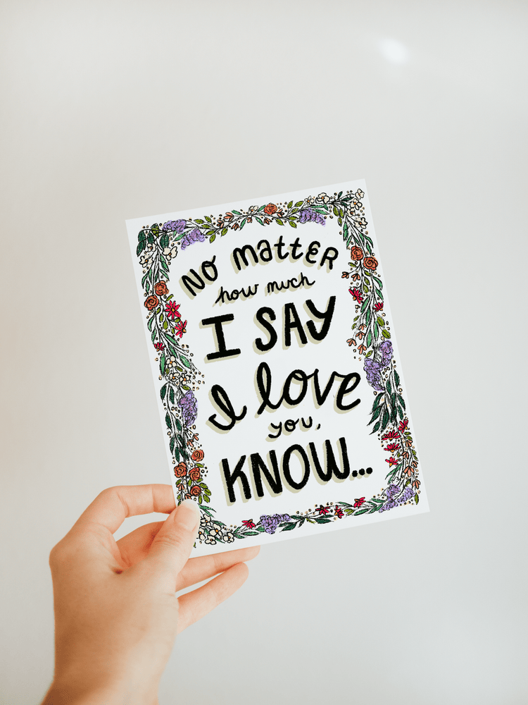 "I'll Always Love You More" Greeting Card - Jordan McDowell - art print - painting - home decor