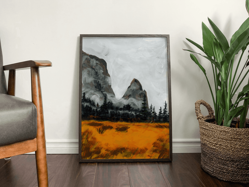 
            
                Load image into Gallery viewer, &amp;quot;Yosemite in Autumn&amp;quot; Vertical Landscape Canvas Art Print
            
        