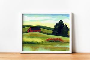 
            
                Load image into Gallery viewer, &amp;quot;Sunrise in Asige&amp;quot; Horizontal Fine Art Print - Jordan McDowell - art print - painting - home decor
            
        
