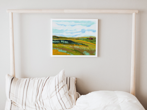 
            
                Load image into Gallery viewer, &amp;quot;Swedish Fields Abstracted&amp;quot; Horizontal Fine Art Print - Jordan McDowell - art print - painting - home decor
            
        