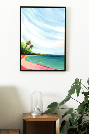 Tropics 004 Vertical Landscape Canvas Art Print