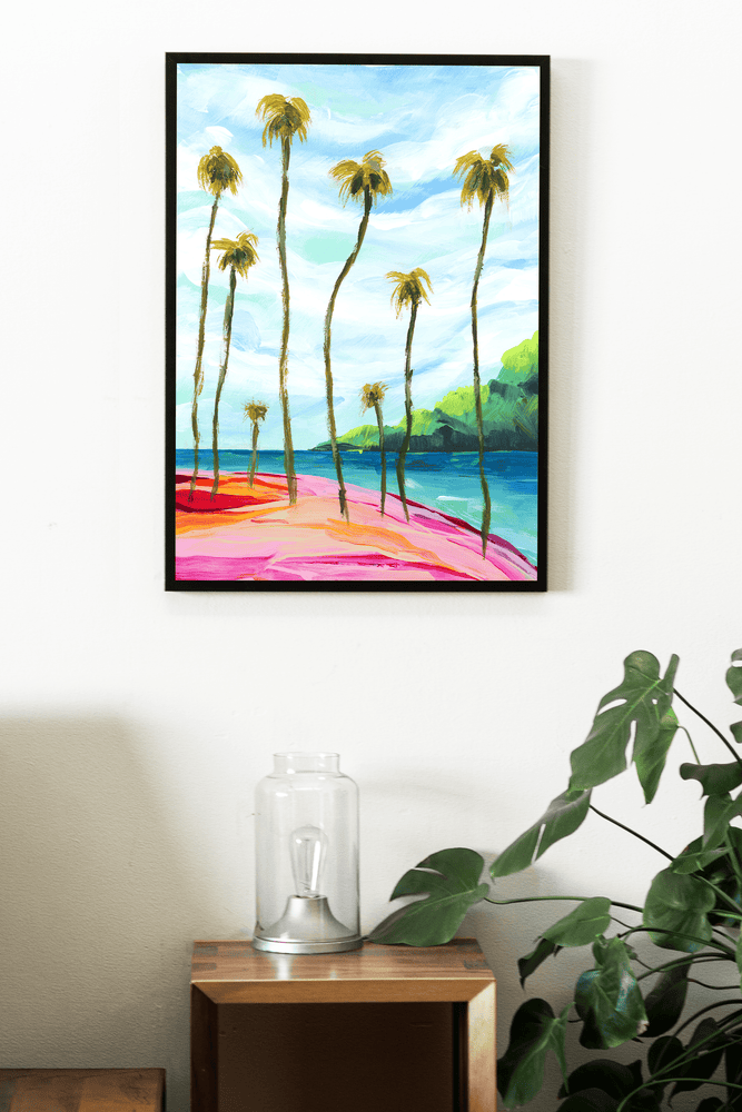Tropics 010 Vertical Landscape Canvas Art Print