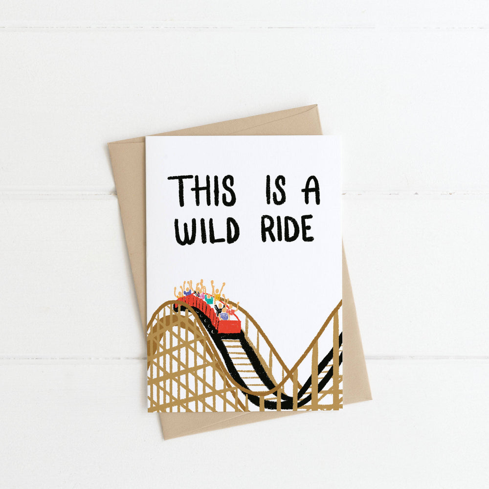 
            
                Load image into Gallery viewer, &amp;quot;This is a Wild Ride&amp;quot; Greeting Card - Jordan McDowell - art print - painting - home decor
            
        