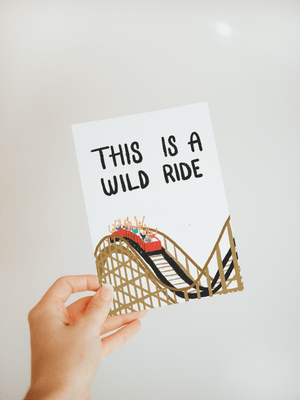 
            
                Load image into Gallery viewer, &amp;quot;This is a Wild Ride&amp;quot; Greeting Card - Jordan McDowell - art print - painting - home decor
            
        