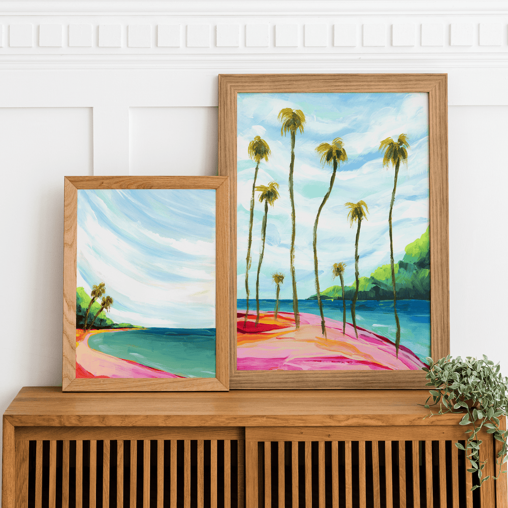 Tropics 004 Vertical Landscape Canvas Art Print