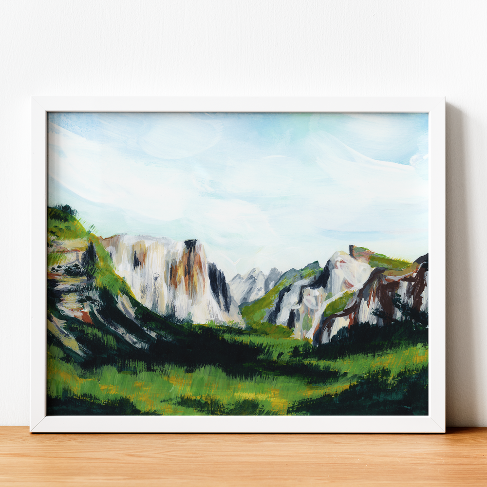 
            
                Load image into Gallery viewer, &amp;quot;Yosemite Summer&amp;quot; Horizontal Fine Art Print - Jordan McDowell - art print - painting - home decor
            
        