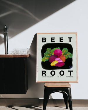 Beetroot Vertical Art Print - Jordan McDowell - art print - painting - home decor