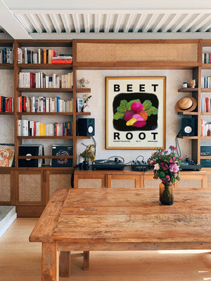 Beetroot Vertical Art Print - Jordan McDowell - art print - painting - home decor
