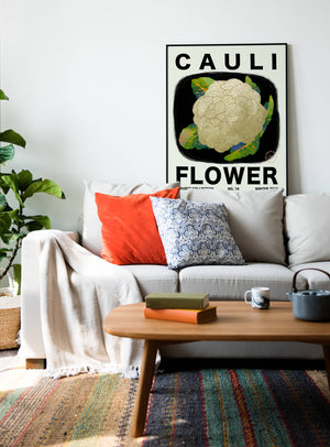 Cauliflower Vertical Art Print - Jordan McDowell - art print - painting - home decor