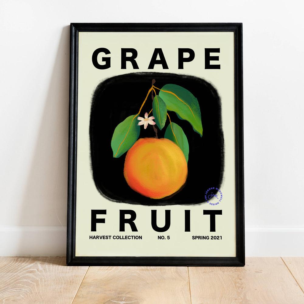 
            
                Load image into Gallery viewer, Grapefruit Vertical Art Print - Jordan McDowell - art print - painting - home decor
            
        