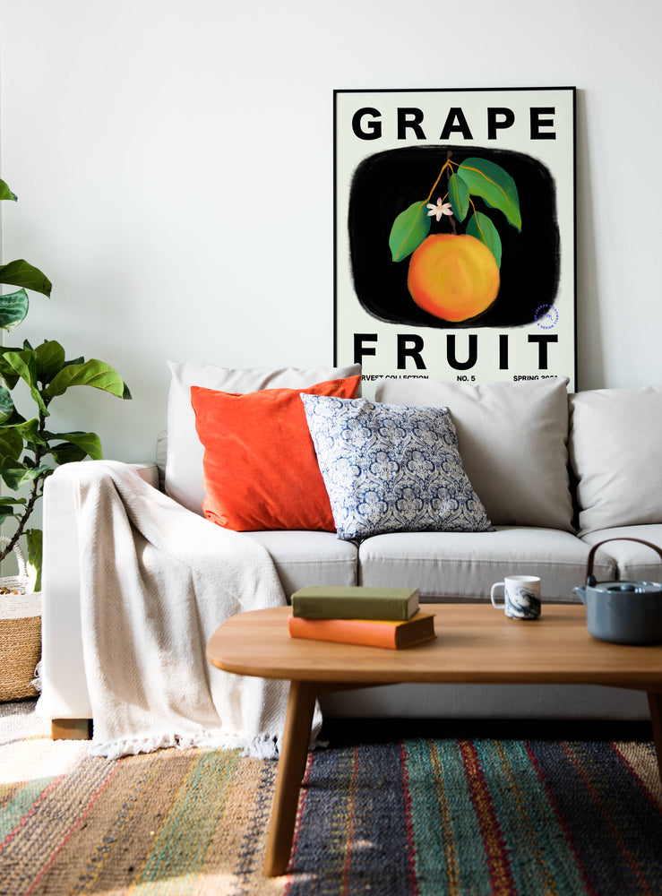 
            
                Load image into Gallery viewer, Grapefruit Vertical Art Print - Jordan McDowell - art print - painting - home decor
            
        