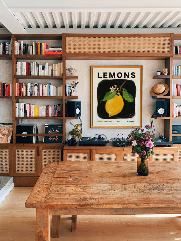 
            
                Load image into Gallery viewer, Lemons Vertical Art Print - Jordan McDowell - art print - painting - home decor
            
        