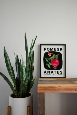 
            
                Load image into Gallery viewer, Pomegranates Vertical Art Print - Jordan McDowell - art print - painting - home decor
            
        