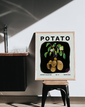 
            
                Load image into Gallery viewer, Potato Vertical Art Print - Jordan McDowell - art print - painting - home decor
            
        